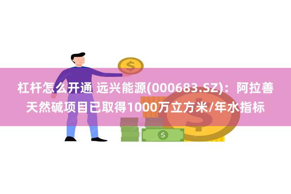 杠杆怎么开通 远兴能源(000683.SZ)：阿拉善天然碱项目已取得1000万立方米/年水指标