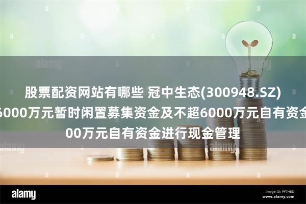 股票配资网站有哪些 冠中生态(300948.SZ)：拟使用不超6000万元暂时闲置募集资金及不超6000万元自有资金进行现金管理