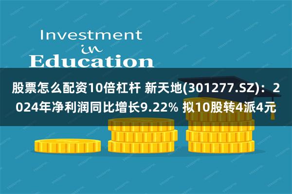 股票怎么配资10倍杠杆 新天地(301277.SZ)：2024年净利润同比增长9.22% 拟10股转4派4元